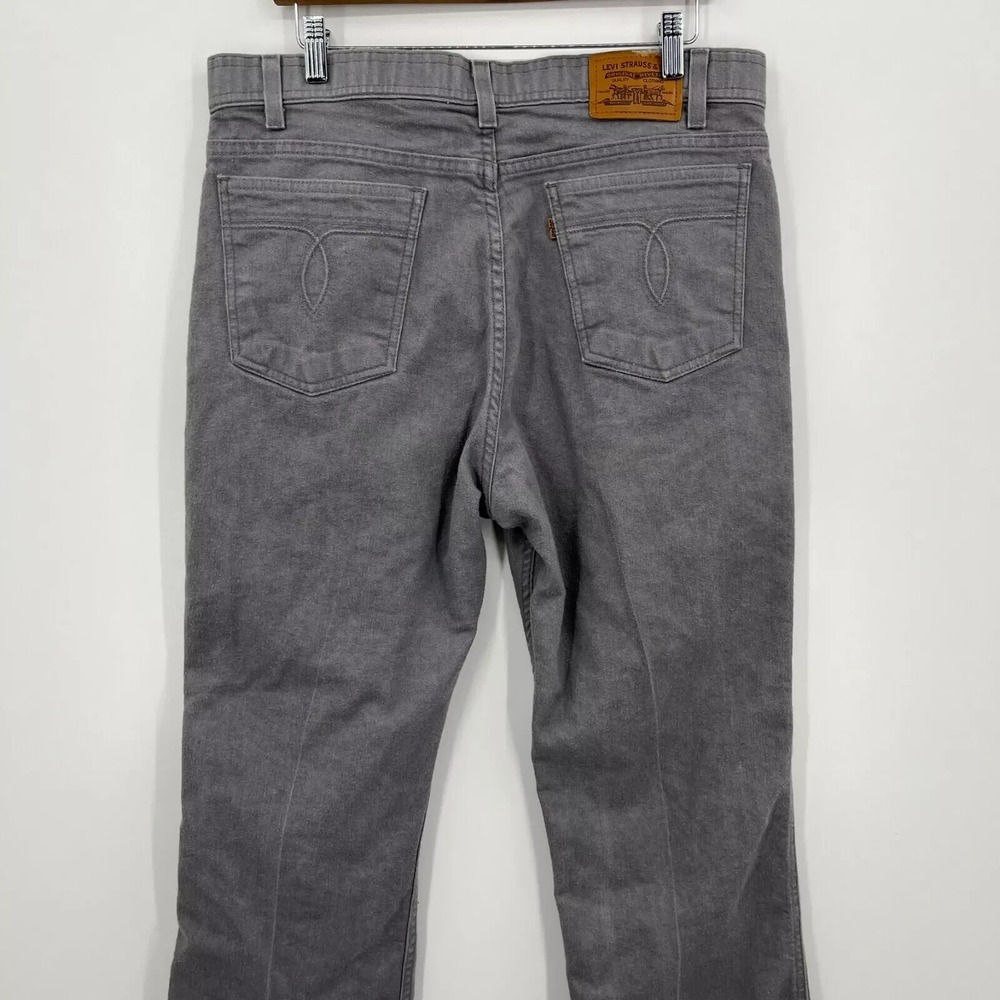 Levi's Jeans Men's Size 38 Gray Cotton Blend Leather Tab Vintage 90s‎ Paper Tag - Picture 6 of 11